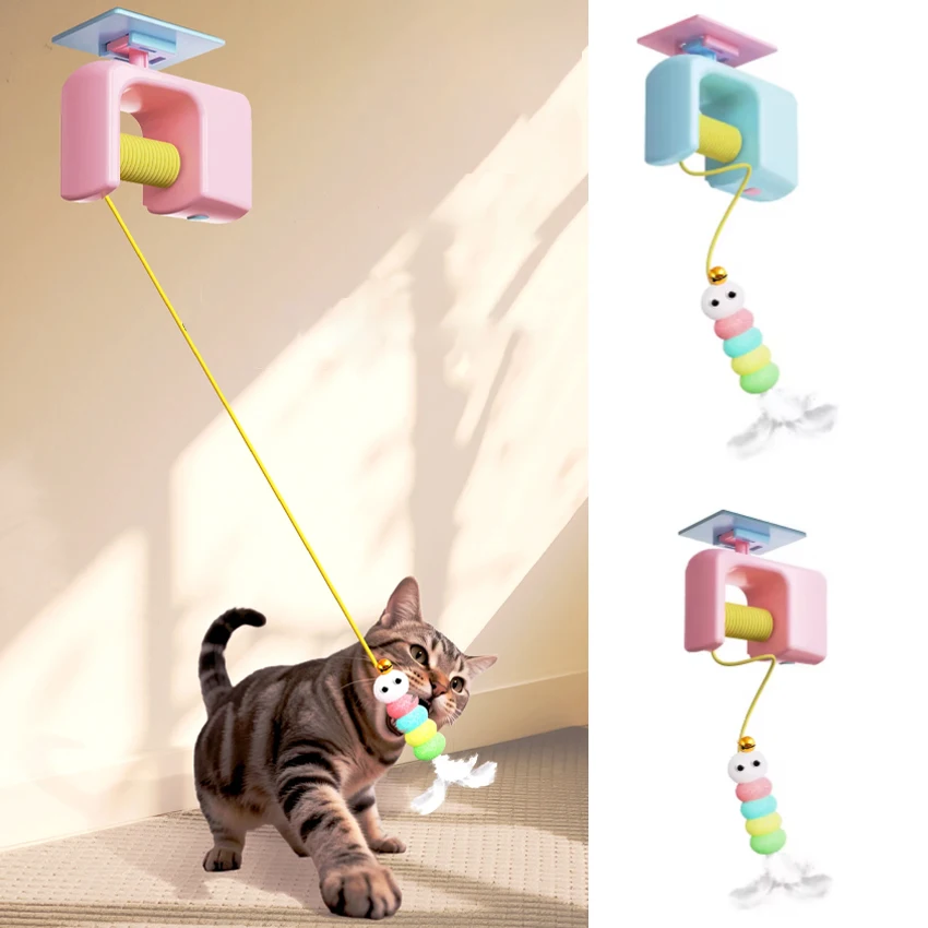 cats toys pet stress relief rechargeable interactive hanging door automatic electric flying bird cat toy for hunt elastic rope cats toys pet stress relief rechargeable interactive hanging door automatic electric flying bird cat toy for hunt elastic rope