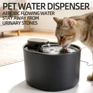 premium 3l automatic pet water fountain – ultra quiet smart filtered drinker for cats & dogs