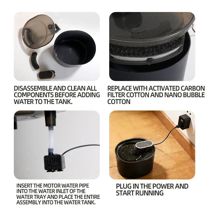 premium 3l automatic pet water fountain – ultra quiet smart filtered drinker for cats & dogs premium 3l automatic pet water fountain – ultra quiet smart filtered drinker for cats & dogs